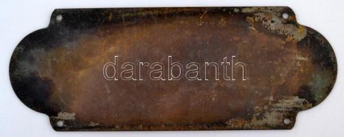 EMAG Budapest gépgyár fém tábla 15x6 cm