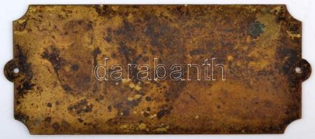 ca 1910 M. Martin Bittersfeld malomgépgyár fémtábla / Mill machines metal plate 11x6 cm