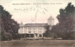 Hédervár, Gróf Khuen Héderváry Károly kastélya (EK)
