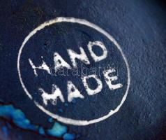 Kézzel festett görög váza, jelzett, hibátlan, m:19 cm