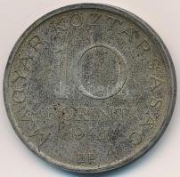 1948. 10Ft Ag "Széchenyi" T:2- patina