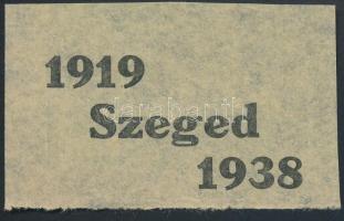 1919-1938 Szeged röpcédula