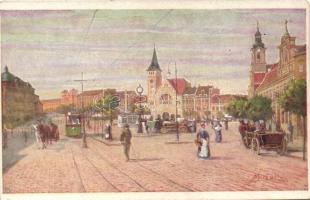 Pozsony, Bratislava; 2 db régi Marx Béla szignált képeslap / 2 Marx Béla signed postcards