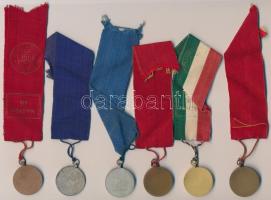 DN "Magyar Ebtenyésztők Országos Egyesülete 1899" 5db díjérem, arany, ezüst és bronz fokoz...