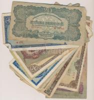 50db-os vegyes magyar pengő és adópengő bankjegy tétel T:vegyes