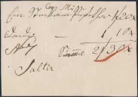 cca 1850 Bp., Zelenka Ferenc fésűs reklámos számlája