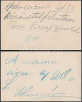 cca 1880 Budapest VIII. IX. két cipész reklámos számlája