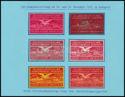 Columbia postagalamb sportegyesület 6 klf  levélzáró kartonra ragasztva