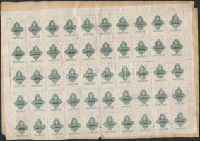 Okmánydarab 50-50 db 50.000 és 100.000P okirati  illetékbélyeggel