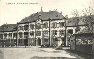 Szeged, Felső állami leányiskola, Vízgyógyintézet és gőzfürdő