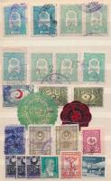 16 db török okmánybélyeg + néhány postabélyeg