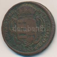 1766. Rézdénár "Mária Terézia" zárt korona T:3
Unger III.: 1278