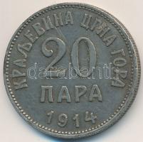 Montenegró 1914. 20p Ni T:2,2- Montenegro 1914. 20 Para Ni C:XF,VF