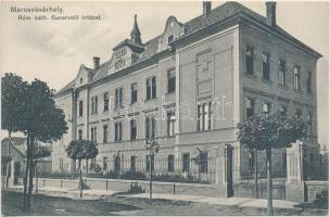 Marosvásárhely, Targu Mures; Római Katolikus fiúnevelő intézet, kiadja Porjes S. Sándor / Roman Catholic boys school