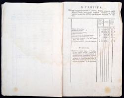1786 II. József császár rendelete aranypénzek tariffája tárgyában, átváltási táblázattal. 8p
