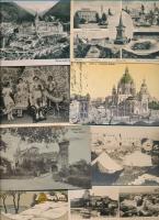 cca 1930- 70 Vegyes papírrégiség tétel benne képeslapok, fotók, nyomtatványok, ect.,  cca 100db