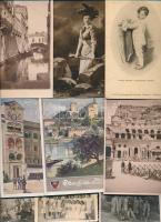 cca 1930- 70 Vegyes papírrégiség tétel benne képeslapok, fotók, nyomtatványok, ect.,  cca 100db