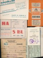 cca 1930- 70 Vegyes papírrégiség tétel benne képeslapok, fotók, nyomtatványok, ect.,  cca 100db