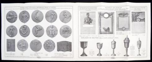 cca 1930 Arkanzas érmek, plakettek képes reklámnyomtatvány 4p. 32x24 cm