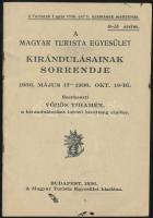 1936 A Magyar Turistaegyesület kirándulásainak sorrendje, pp.:16, 12x8cm