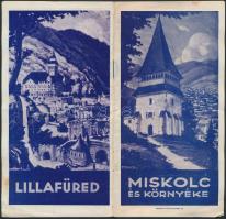 cca 1930-40 Miskolc és környéke ill., Lillafüred turisztikai ismertető füzet képekkel illusztrálva, pp.:16, 20x16cm