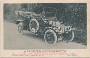 Studebaker Double Phaeton, automobile advertisment on both sides of the Studebaker-Representative in Vienna (EK)