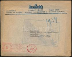 1939 8 Órai Ujság utazási ismertető füzet eredeti borítékban, pp.:16, 15x11cm