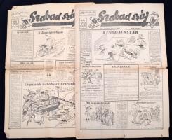 1948 A Szabad száj c. szatirikus lap 5 száma vegyes minőségben