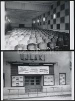 1973 Budapest, az Újlaki mozi kívül-belül, 5 db korabeli negatívról készült modern nagyítás, 10x15 c...