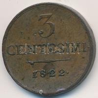 Olasz Államok / Lombardia-Velence 1822M 3c Cu T:2,2- ph. Italian States / Lombardy-Venetia 1822M 3 Centesimi Cu C:XF,VF edge error