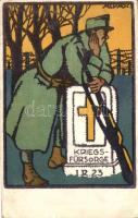 'Kriegsfürsorge IR. 23.' / Postcard for the crippled, widows and orphans of the 23rd Infantry Regiment, s: Alpár (EK)