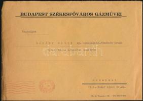 1938 Gázhűtőszekrény ismertetőfüzet képekkel eredeti borítékban, pp.:12, 21x15cm