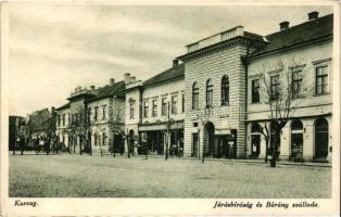 Karcag, Járásbíróság, Bárány szálloda, órás és ékszerész, kiadja Nagy Lajós