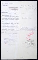 1919 Iratok a Tanácsköztársaság idejéből a Kispesti Munkástanácstól ill. a Szociális termelés Népbiz...