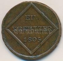 Osztrák Államok / Salzburg 1805. 1kr Cu "Ferdinánd" T:2-
Austrian States / Salzburg 1805....