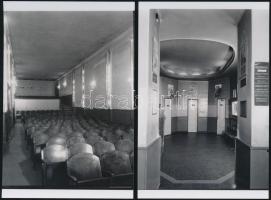 1973 Budapest, a Tanács mozi kívül-belül, 4 db korabeli negatívról készült modern nagyítás, 10x15 cm