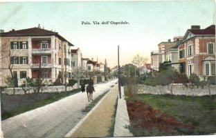 Pola, Pula; Kórház utca / Via dell'Ospedale / street (Rb)