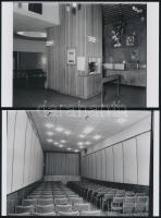 1973 Budapest, a Bem mozi kívül-belül, 4 db korabeli negatívról készült modern nagyítás, 15x10 cm