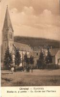 Kerlés, Chiralesi, Kyrieleis; Evangélikus templom és paplak / Lutheran church and parsonage (EK)