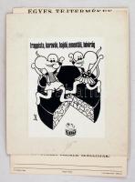 Kőszeghy Judit  (reklám grafikus)  plakáttervek (15 db), kiadványa, 36×26 cm