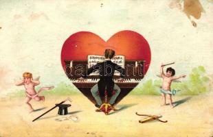 18 db RÉGI motívumlap vegyes minőségben; művész, humoros, litho lapok / 18 old motive cards in mixed...