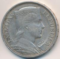 Lettország 1931. 5L Ag T:2- 
Latvia 1931. 5 Lati Ag C:VF