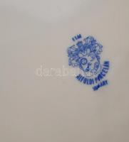 Alföldi porcelán népi mintás falitányér, 3 db, matricás, hibátlan, jelzett, d: 24 cm