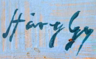 Háry jelzéssel: Vitorlás. Olaj, farost,  50×40 cm