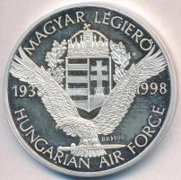 1998. "Magyar Légierő" Ag emlékérem (31,26g/0.999/42,5mm) T:PP ujjlenyomat, felületi karc