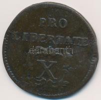 1704. X Poltura "II. Rákóczi Ferenc" (7.8g) T:3 Hungary 1704. X Poltura "Francis II Rákóczi" (7.8g) C:F Huszár: 1535., Unger II.: 1133.a