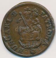 1705KB Rézpoltúra "II. Rákóczi Ferenc" (2,93g) T:2-
Hungary 1705. Poltura "Francis I...