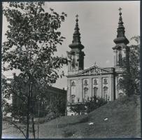 cca 1970 Budapest, A Feneketlen-tó, 10 db városképes fotó, 18x18 cm