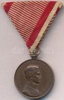 1917. "Bronz Vitézségi Érem IV. Károly / Fortitudini" Br kitüntetés mellszalaggal. Szign: Kautsch T:2 Hungary 1917. "Medal for Bravery" Br decoration with ribbon. Sign: Kautsch C:XF NMK 310.