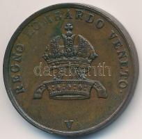 Olasz Államok / Lombardia-Velence 1822V 5c Cu T:2,2-
Italian States / Lombardy-Venetia 1822V 5 Cent...